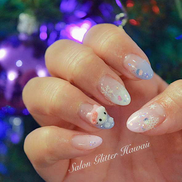 Holiday Hello Kitty nails! – Salon Glitter